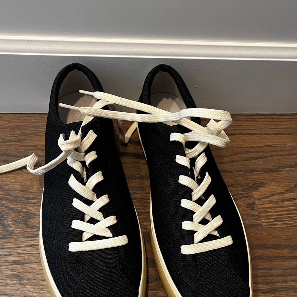 Rothy’s black lace up sneakers